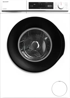 Sharp ES-NFA814BWB-DE Waschmaschine 8 Kg Aquastop Inverter Motor LED-Display