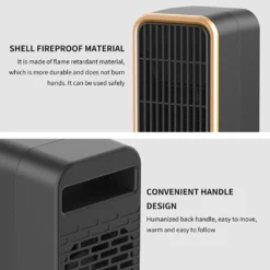 🔥 500W Energiesparend Heizlüfter,Hocheffiziente Keramik PTC-Heizung,Sicherheit Überhitzungsschut,15 Quadratmeter -Luft Wrame Haus Geschaft ccdb6768453b444cf065e8bb6e7d4ece