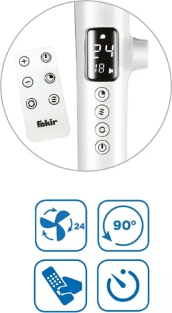 Fakir Premium | VC 60 DC Standventilator Oszillierend 28W 28 DB(A) Weiß -Luft Wrame Haus Geschaft ce1d5d141608f0680151083bac8c809c