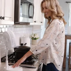 Starlyf® Foldable Fan – Wiederaufladbarer, Kabelloser Und Zusammenklappbarer Ventilator, Akkubetrieb Mit 3 Geschwindigkeiten, 2in1 - Tischventilator Und Standventilator – Aus Der TV Werbung -Luft Wrame Haus Geschaft cea23609477d7b0b30801456e5380bf0