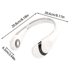 Hals Fan Halsventilator Leise USB Ventilator Hals Nackenventilator 4000mAh Hängender 3 Speed,Weiß -Luft Wrame Haus Geschaft cf17afc4f4e30f8dead1e508e3df6e41