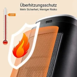 Midea NTH20-18MRA, Elektrischer Raumheizlüfter, Keramik, Indoor, Flur, Tisch, Schwarz, Silber, Tasten 16 Midea NTH20-18MRA, Elektrischer Raumheizlüfter, Keramik, Indoor, Flur, Tisch, Schwarz, Silber, Tasten -Luft Wrame Haus Geschaft cf716447d4e6c4fde595ad4f25eb14ee