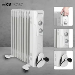 CLATRONIC Öl-Radiator RA 3736 9 Rippen Weiß -Luft Wrame Haus Geschaft d02b2c4e7a56cd1b45abd6eec593320d