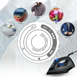 BOMANN Dampfbügelautomat DB 6003 CB Schwarz/blau Dampf Bügeleisen 7 Funktionen -Luft Wrame Haus Geschaft d2a5b57176e4acc06d620222e0de4b76