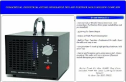 Ozongenerator Geruchskiller 3500mg/h Ozon Generator Luftreiniger Ozongerät Kommerzieller Für Zimmer, Rauch, Autos, Eigenartiger Geruch ，Schwarz -Luft Wrame Haus Geschaft d330291758fd1d93cbda0f727b65e37b