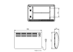 AEG Wandkonvektor WKL 2000 Comfort, 2 KW, Für Ca. 24 M², LCD, Wochentimer, Offene-Fenster-Erkennung, 120 Min. Kurztimer, 238720 -Luft Wrame Haus Geschaft d616889a1a1ed5b255a456c53164b4bb