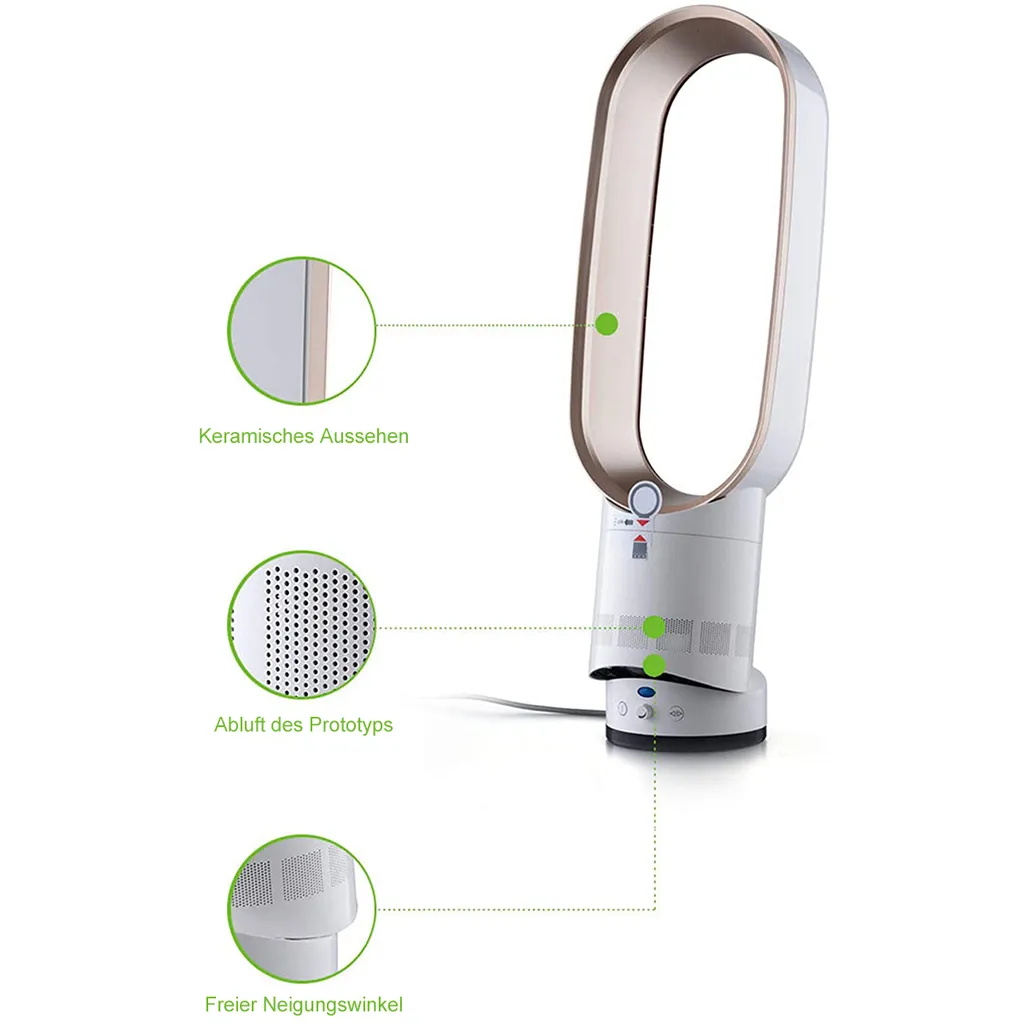 Turmventilator Mit Negativen Ionen,Ventilator Leise,mit Fernbedienung, Ca. 65cm Hoch, Champagnergold 2 Turmventilator Mit Negativen Ionen,Ventilator Leise,mit Fernbedienung, Ca. 65cm Hoch, Champagnergold – Bild 2