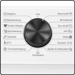 Bomann WA 7194 Waschmaschine, 9kg, Invertermotor, 15 Programme, 1.400 U/min.(max), LED-Display, Kindersicherung, Dampffunktion, Weiß -Luft Wrame Haus Geschaft d75c6bedb0e1d07b6dfc61386e5f00ec