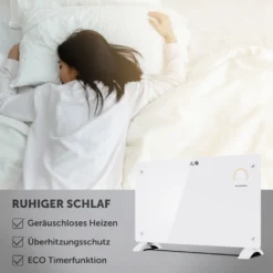 Johannson Elektroheizung Mit Thermostat Aurora | Heizstrahler Innenraum | Heizung Elektrisch Energiesparend | Elektroheizkörper | Konvektor Heizung 2000W | Elektrische Heizung | Leiser Als Heizlüfter - Weiß -Luft Wrame Haus Geschaft d77775a02f811dae80aa9d9e37e3dc7d
