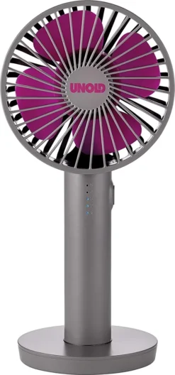 Unold 86620 Breezy II Handventilator Magnetisch Standfuß Spiegel 4W 5-stufig