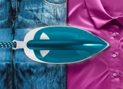 Philips PerfectCare Bügelstation, Keramikbügelsohle, 120 G/min Konstanter Dampf, 6.0 Bar, 2400 W, Blau (GC6815/20) -Luft Wrame Haus Geschaft d8334a9c7cc74b0e69639ef0a972cb5e