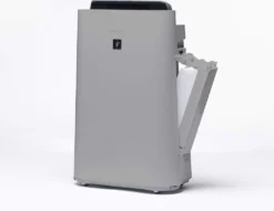 SHARP UA-HD50E-L Luftreiniger (mit Befeuchtungsfunktion, Verbesserung Der Luftqualität, Ideal Für Allergiker, Drei Stufen Filtersystem, HEPA-Filter, Räume Bis Zu 38 M²) Hellgrau [Energieklasse A] -Luft Wrame Haus Geschaft d86a9091bcfe1a35da330b95d47cf2c7