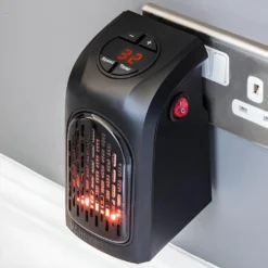 350W Steckdosen Heizlüfter Mini Heizung Elektroheizer Keramik Heizgerät Energiesparend Lufterhitzer Plug Heater Energie Sparen 220V Schwarz Retoo -Luft Wrame Haus Geschaft d8d1c3d40a75c1a4307de32a1acda939