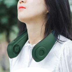 Flexibler Halsventilator, Leiser Blattloser Sportventilator, USB Drehbarer Nackenkühler Zum Aufhängen Für Outdoor Sportarten, Weiß -Luft Wrame Haus Geschaft d9d6ad63503c3fccc3820df2482a9290