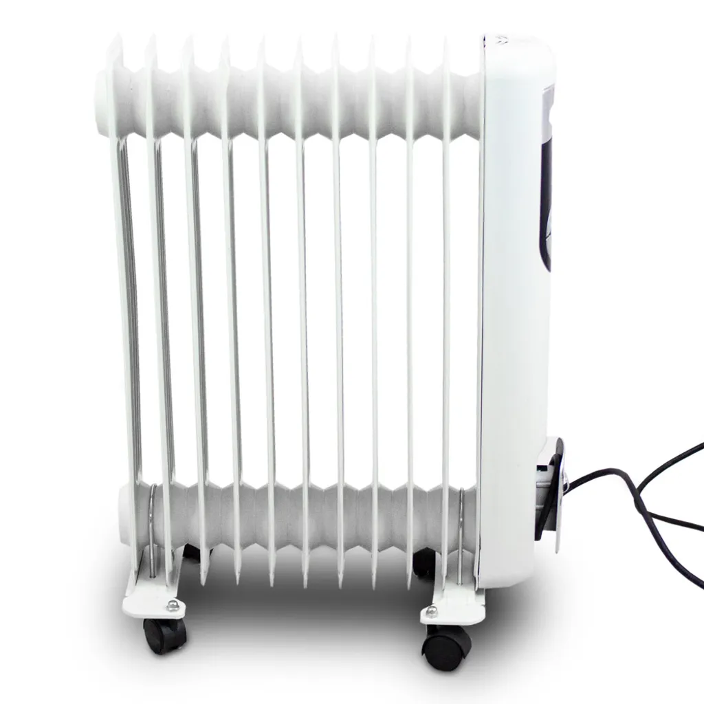 Teesa Elektrischer Ölradiator TSA8037-2, 2500W 11 Rippen, Weiß 3 Teesa Elektrischer Ölradiator TSA8037-2, 2500W 11 Rippen, Weiß – Bild 3
