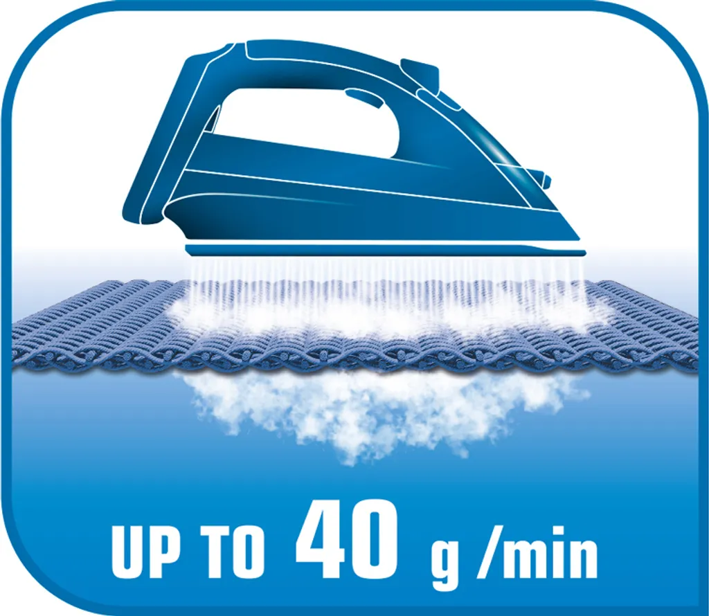 Tefal Dampfbügeleisen Ultragliss FV4920 Beere/weiß 3 Tefal Dampfbügeleisen Ultragliss FV4920 Beere/weiß – Bild 3