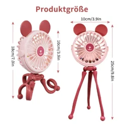 CMYBABEE Tragbare Fan Octopus Ventilator Mit Teleskop Stativ 3-Speed Einstellung Mit Nachtlicht Usb-Lade Geeignet Für Kinderwagen/Camping/Auto Sitz [2022 Neu] -Luft Wrame Haus Geschaft dd172580ddbdda24a5a327c8950d77d4
