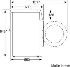 Bosch Serie 4 WAN282A2 Waschmaschinen - Weiß -Luft Wrame Haus Geschaft de00bb53fbde709803b4300d4e27bf32