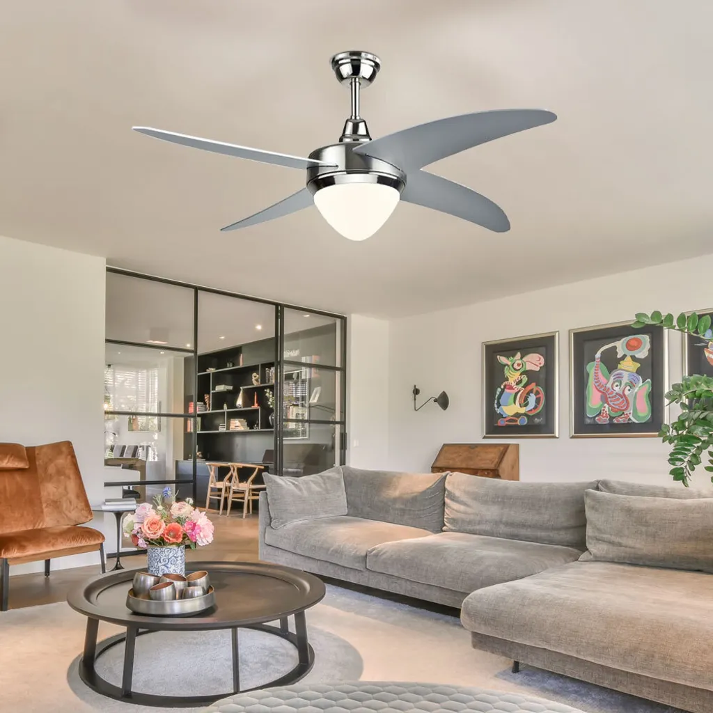 V-tac VT-6043 Deckenventilator Mit Beleuchtung - CCT - Fernbedienung 2 V-tac VT-6043 Deckenventilator Mit Beleuchtung - CCT - Fernbedienung – Bild 2