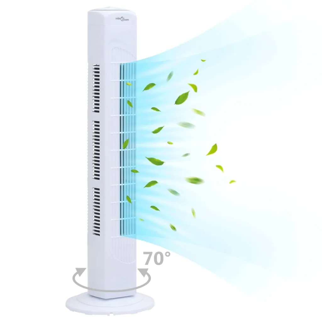 VidaXL Turmventilator Φ24x80 Cm Weiß 5 VidaXL Turmventilator Φ24x80 Cm Weiß – Bild 5