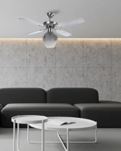 Nino Leuchten Deckenventilator FRANCO 4 MDF-Blätter, Vertstellbar, 68050101 -Luft Wrame Haus Geschaft df2eed70dae508c2453d76627fda2d88