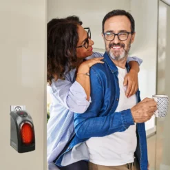 350W Steckdosen Heizlüfter Mini Heizung Elektroheizer Keramik Heizgerät Energiesparend Lufterhitzer Plug Heater Energie Sparen 220V Schwarz Retoo -Luft Wrame Haus Geschaft e0a7af086b1f9f7664cd2d7e1326073e