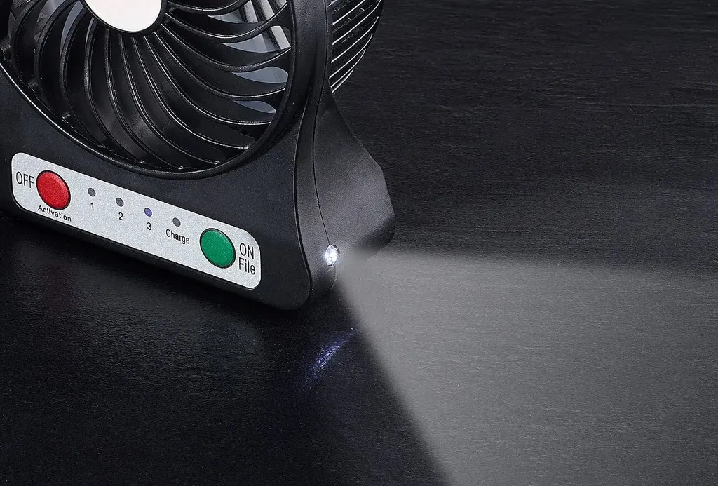 3in1 Akku Tisch-Ventilator Mit Powerbank-Funktion + Leuchte / Lampe 1.800 MAh Auto Camping 6 3in1 Akku Tisch-Ventilator Mit Powerbank-Funktion + Leuchte / Lampe 1.800 MAh Auto Camping – Bild 6