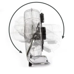 ProfiCare Ventilator PC-VL 3067 Windmaschine Im Retro-Design, Mit 3 Geschwindigkeiten, Stufenlos Neigbarer Ventilator-Kopf, Ø Ca. 50cm, Metall-chrom -Luft Wrame Haus Geschaft e384f890f782a22c5d2df03a4c8cc8f9