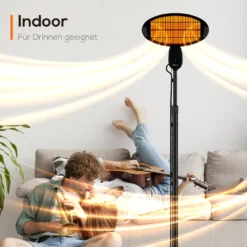 TroniTechnik Quartz-Heizstrahler Mit 3 Stufen, Verstellbarer Teleskopstange Und Kopf 25 TroniTechnik Quartz-Heizstrahler Mit 3 Stufen, Verstellbarer Teleskopstange Und Kopf -Luft Wrame Haus Geschaft e62b028e102e30d8da5e2dd736d8498a
