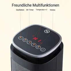 Midea NTH20-18MRA, Elektrischer Raumheizlüfter, Keramik, Indoor, Flur, Tisch, Schwarz, Silber, Tasten 19 Midea NTH20-18MRA, Elektrischer Raumheizlüfter, Keramik, Indoor, Flur, Tisch, Schwarz, Silber, Tasten -Luft Wrame Haus Geschaft e778d29193e1fd70ea8d69a037cac0a5