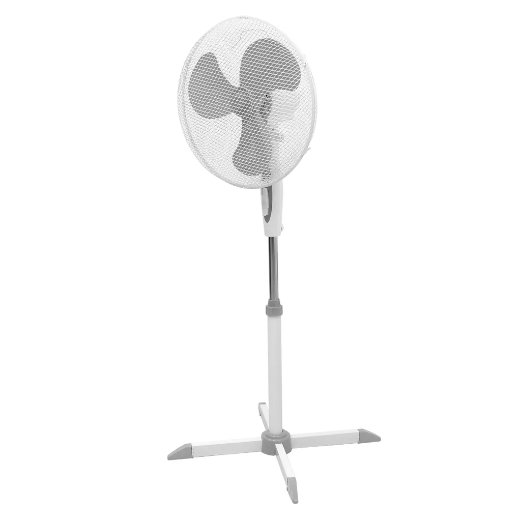 ECD Germany Standventilator 45W, Ø 40cm, Weiß/Grau - Leise, 3 Geschwindigkeitsstufen - Standfuß Höhenverstellbar 102-120 Cm - 90° Oszillazion 30° Neigbar - Ventilator Standlüfter Luftkühler Bödenventilator 1 ECD Germany Standventilator 45W, Ø 40cm, Weiß/Grau - Leise, 3 Geschwindigkeitsstufen - Standfuß Höhenverstellbar 102-120 Cm - 90° Oszillazion 30° Neigbar - Ventilator Standlüfter Luftkühler Bödenventilator