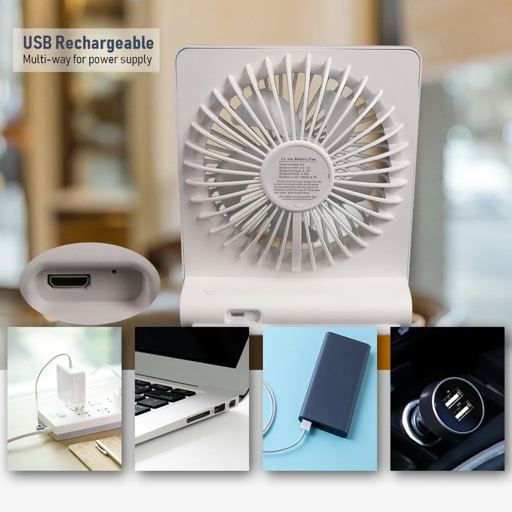 BIGTREE Tischventilator Leiser USB Tischventilator Wiederaufladbarer Ventilator 4 BIGTREE Tischventilator Leiser USB Tischventilator Wiederaufladbarer Ventilator – Bild 4