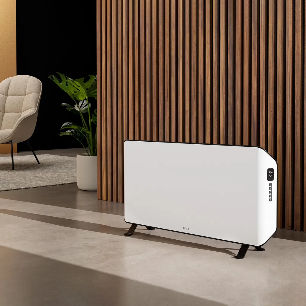 Duux Edge Konvektorheizung 1500W - Elektroheizung - Innovativer Konvektor Mit Zeitplänen - Hocheffizientes Heizgerät Für Räume Bis Zu 20m² - Konvektor Badezimmer 2 Duux Edge Konvektorheizung 1500W - Elektroheizung - Innovativer Konvektor Mit Zeitplänen - Hocheffizientes Heizgerät Für Räume Bis Zu 20m² - Konvektor Badezimmer – Bild 2