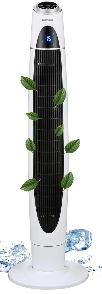 Echos Turmventilator | Aircooler | Tower Fan | Ventilator | Timer | Oszillierend | 60 Watt 5 Echos Turmventilator | Aircooler | Tower Fan | Ventilator | Timer | Oszillierend | 60 Watt – Bild 5