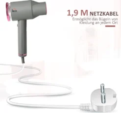HOMCOM Dampfglätter Dampfbürste Faltbar Kleidung Hemden Dampfbügeleisen Mit 160 Ml Wassertank 1520 W Schnelles Aufheizen Aluminium Kunststoff Grau+Rosa 27,5 X 18,2 X 9 Cm 14 HOMCOM Dampfglätter Dampfbürste Faltbar Kleidung Hemden Dampfbügeleisen Mit 160 Ml Wassertank 1520 W Schnelles Aufheizen Aluminium Kunststoff Grau+Rosa 27,5 X 18,2 X 9 Cm -Luft Wrame Haus Geschaft f20a3fb84aa4a22239642777ed917944