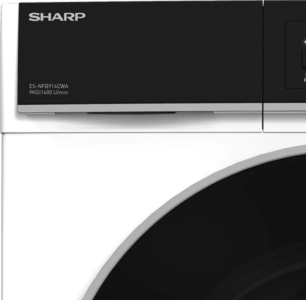 Sharp ES-NFB914CWA-DE Waschmaschine 9kg 1400 U/min 2 Sharp ES-NFB914CWA-DE Waschmaschine 9kg 1400 U/min – Bild 2