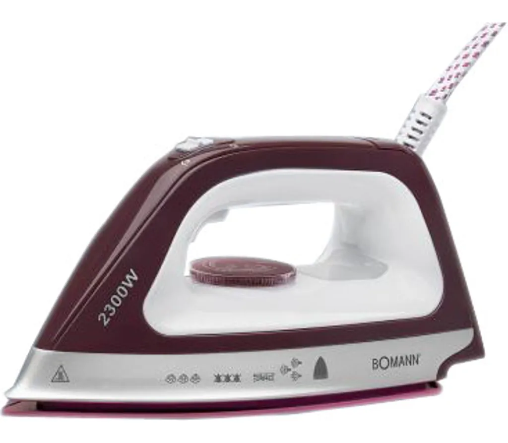 Bomann DBS 6034 CB Dampfbügelstation, Superglide-Keramiksohle, 3,5 Bar Dampfdruck, Elektronisches Anti-Tropf-System, 2300W, Weiß-flieder 17 Bomann DBS 6034 CB Dampfbügelstation, Superglide-Keramiksohle, 3,5 Bar Dampfdruck, Elektronisches Anti-Tropf-System, 2300W, Weiß-flieder – Bild 17