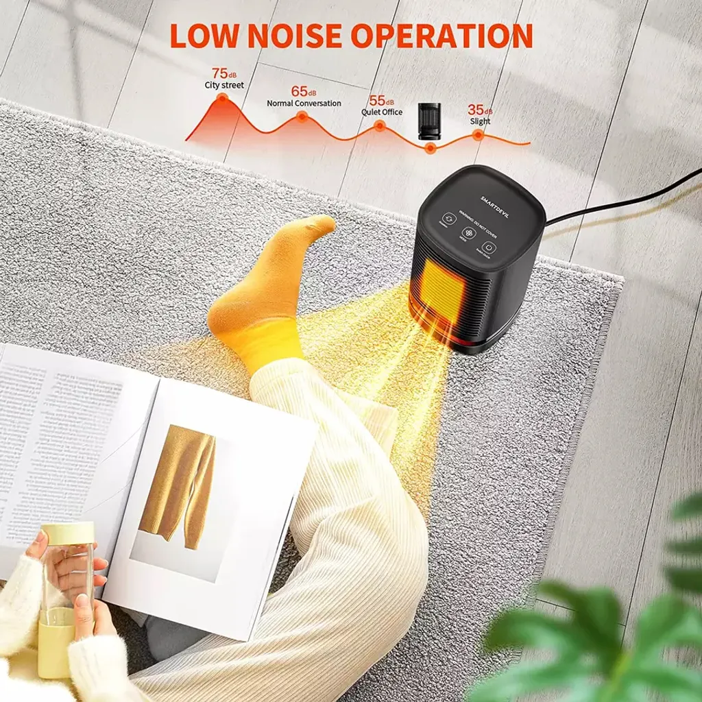 Technoheat Keramikheizlüfter Keramikheizlüfter Praktisch Tragbar 70°Oszillation, Leicht Tragbar Mit Touchpad 4 Technoheat Keramikheizlüfter Keramikheizlüfter Praktisch Tragbar 70°Oszillation, Leicht Tragbar Mit Touchpad – Bild 4