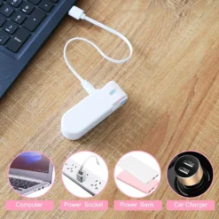 Tragbarer Mini Lüfter Klein Faltbarer Handventilator Wieder Aufladbarer Persönliche Taschenventilator Batterie Betriebener Reise Ventilator USB Schreibtisch-Fan Für Büro, Haus, Outdoor -Luft Wrame Haus Geschaft f558d157627aca253a298d8b21d904a6