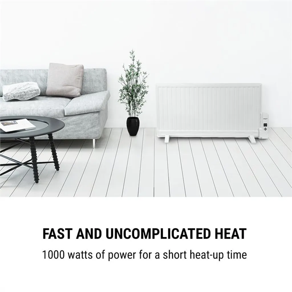 Wallander Ölradiator 1000W Thermostat Ölheizung Ultraflach Weiß 4 Wallander Ölradiator 1000W Thermostat Ölheizung Ultraflach Weiß – Bild 4