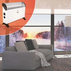 Mauk Mobile Elektroheizung Mit 3 Heizstufen, 2000 Watt -Luft Wrame Haus Geschaft f94dc7b4b2d2fb48975f0fc5a2800e09