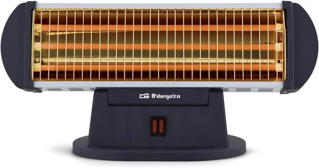 Orbegozo Quarzofen BP-0204 Standgerät 3 Leistungsstufen Kippschutz 1200 W Schwarz 2 Orbegozo Quarzofen BP-0204 Standgerät 3 Leistungsstufen Kippschutz 1200 W Schwarz – Bild 2