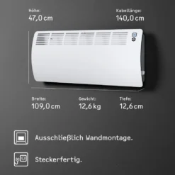 STIEBEL ELTRON Wand-Konvektor CON 30 Premium Für 30 M², 3 KW, Wochentimer, Offene Fenster Erkennung, 237834 12 STIEBEL ELTRON Wand-Konvektor CON 30 Premium Für 30 M², 3 KW, Wochentimer, Offene Fenster Erkennung, 237834 -Luft Wrame Haus Geschaft fa4da1bd80b72c67887ede1d8cefc559