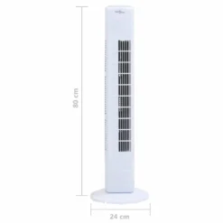 VidaXL Turmventilator Φ24x80 Cm Weiß 17 VidaXL Turmventilator Φ24x80 Cm Weiß -Luft Wrame Haus Geschaft fb071bc26bef3aeeec8bee933442b10c