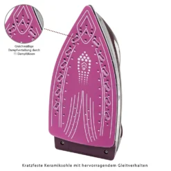 Bomann DBS 6034 CB Dampfbügelstation, Superglide-Keramiksohle, 3,5 Bar Dampfdruck, Elektronisches Anti-Tropf-System, 2300W, Weiß-flieder 32 Bomann DBS 6034 CB Dampfbügelstation, Superglide-Keramiksohle, 3,5 Bar Dampfdruck, Elektronisches Anti-Tropf-System, 2300W, Weiß-flieder -Luft Wrame Haus Geschaft fb4674f6dcc4ac4cd960434066b472a5