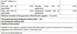 Haier HW100-B14959U1 Waschmaschine Frontlader 10kg Dampf AquaProtect 15 Haier HW100-B14959U1 Waschmaschine Frontlader 10kg Dampf AquaProtect -Luft Wrame Haus Geschaft fbb8a1fe6c03ff662cb28b95a48e7d8b