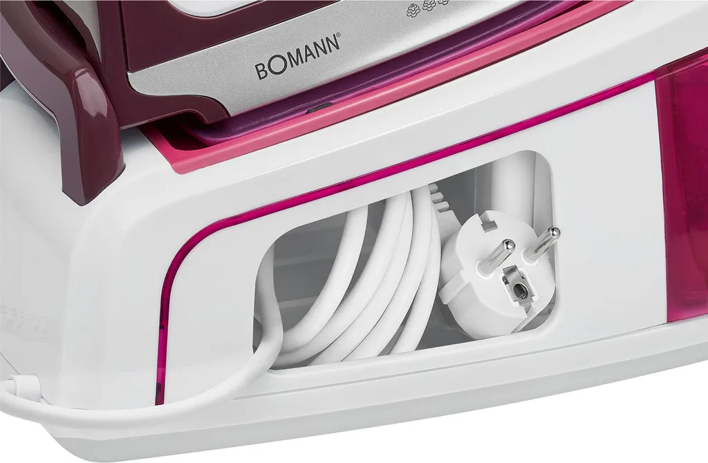 Bomann DBS 6034 CB Dampfbügelstation, Superglide-Keramiksohle, 3,5 Bar Dampfdruck, Elektronisches Anti-Tropf-System, 2300W, Weiß-flieder 1 Bomann DBS 6034 CB Dampfbügelstation, Superglide-Keramiksohle, 3,5 Bar Dampfdruck, Elektronisches Anti-Tropf-System, 2300W, Weiß-flieder