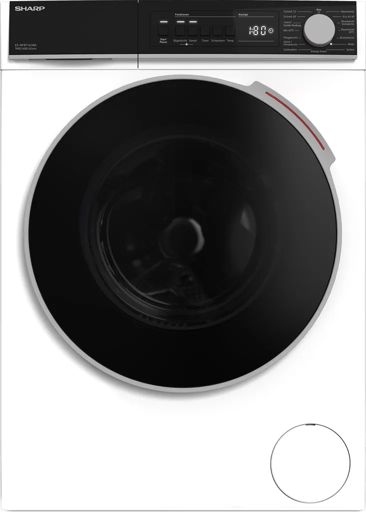 Sharp ES-NFB714CWA-DE Waschmaschine 7kg 1400 U/min 1 Sharp ES-NFB714CWA-DE Waschmaschine 7kg 1400 U/min