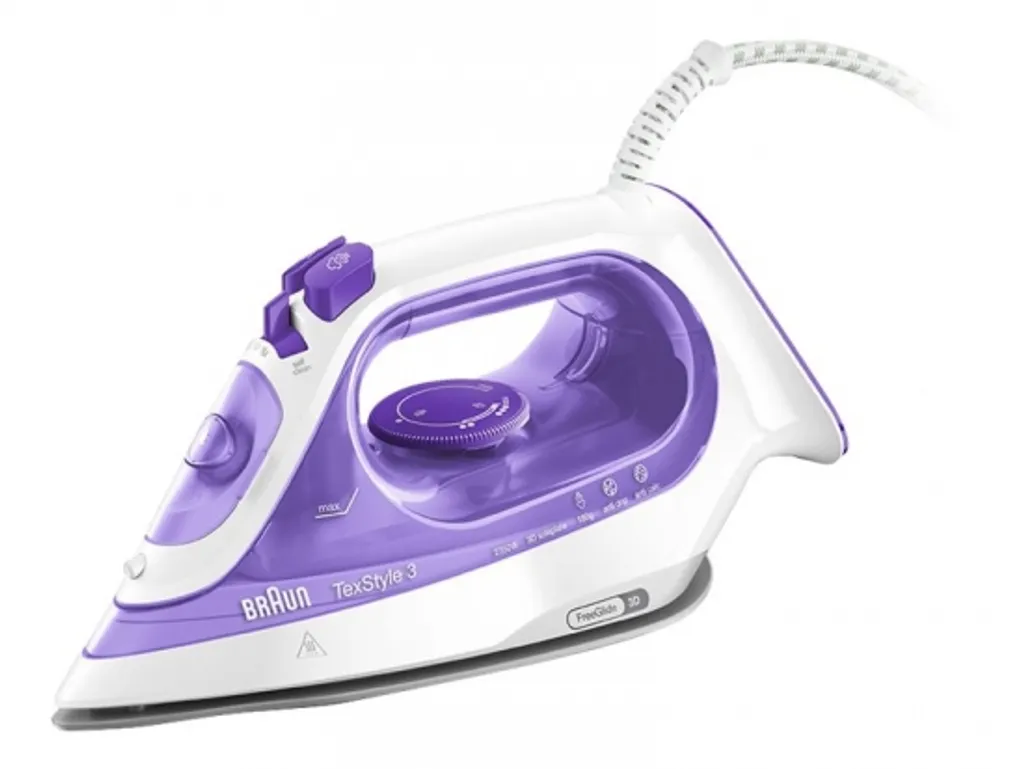 Braun Dampfbügeleisen TexStyle 3 (SI3042), 2350 Watt, Anti-Kalk-System 2 Braun Dampfbügeleisen TexStyle 3 (SI3042), 2350 Watt, Anti-Kalk-System – Bild 2